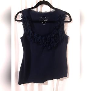 Asymmetrical flutter trim tank - INC by Macy's